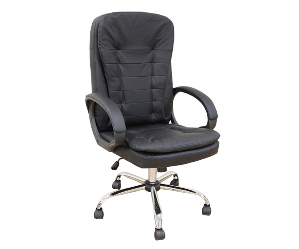 A9938 ΜΑΥΡΟ PVC ΠΟΛΥΘΡΟΝΑ ΓΡΑΦΕΙΟΥ 67Χ65Χ52-112/62-121εκ.